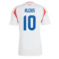 Fotballdrakt Herre Chile Alexis Sanchez #10 Bortedrakt Copa America 2024 Kortermet